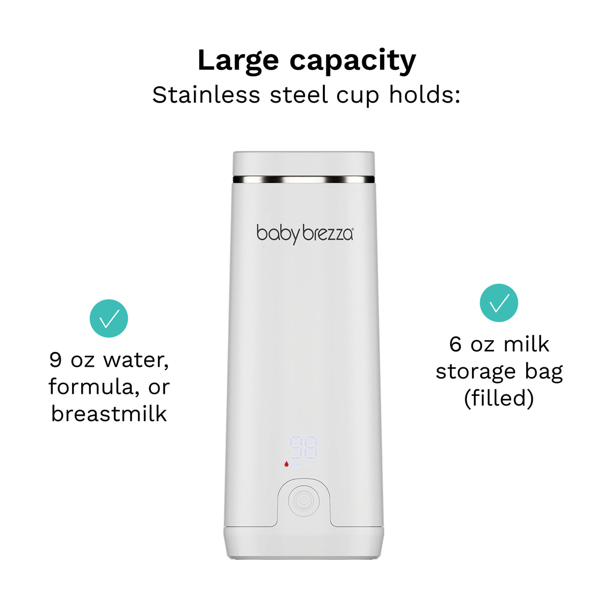 Baby Brezza Super Fast Portable Warmer - Ferðahitari Hvítur