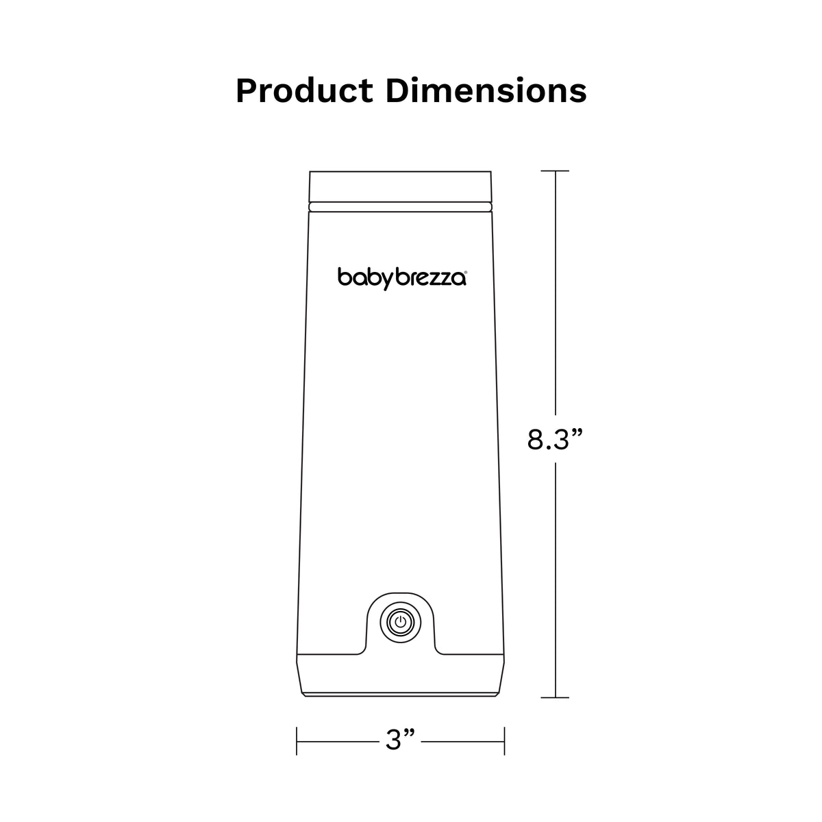 Baby Brezza Super Fast Portable Warmer - Ferðahitari Hvítur