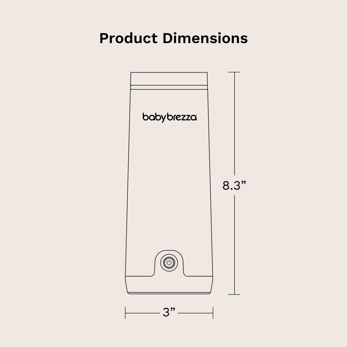 Baby Brezza Super Fast Portable Warmer - Ferðahitari Silfur